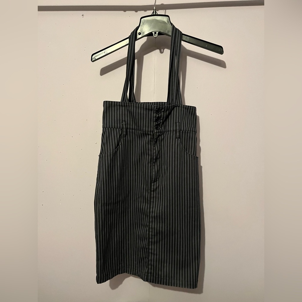 H&M Striped High Waisted Skirt with Coveralls